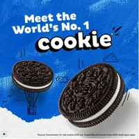 Cadbury Oreo Vanilla Flavour Sandwich Cream Biscuits - 125.25 GM