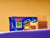 Britannia 50-50 Top Biscuits 200 GM - 200 GM