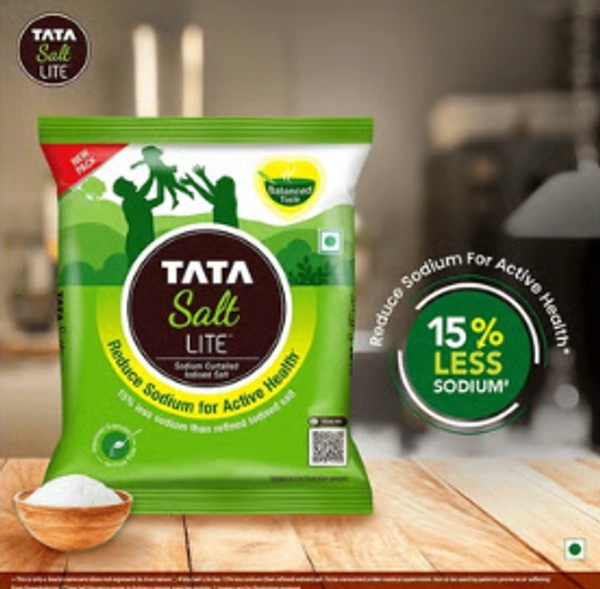 Tata Salt Lite (15% Less Sodium) 1 Kg - 1 KG