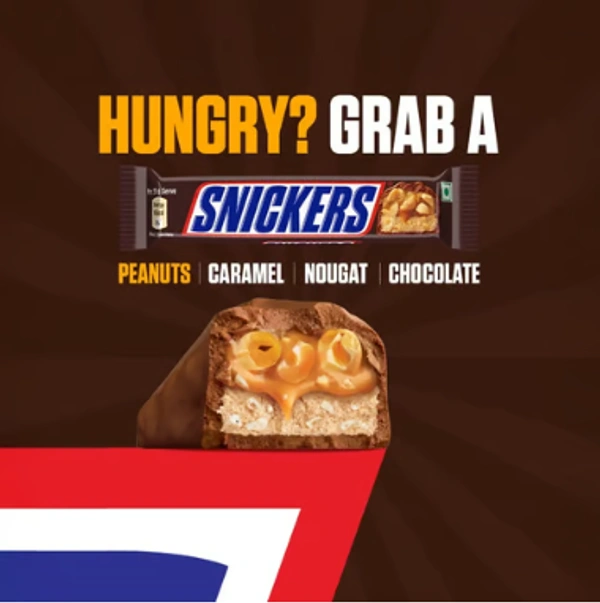 Snickers Peanut Nougat & Caramel Filled Bar 45 g - Pack of 2 - 2 x 45 GM