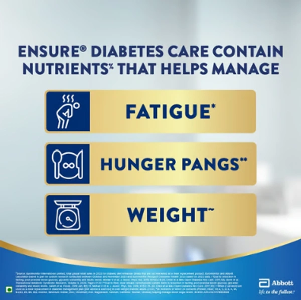 Ensure Diabetes Care Drink Mix (Vanilla Delight) - 375 GM