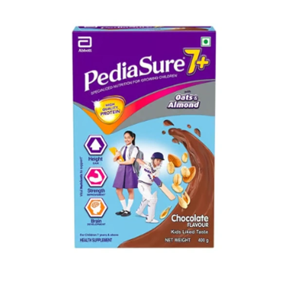 Pediasure PediaSure 7+ Specialized Nutrition for Growing Children Chocolate Drink Mix - 400 GM