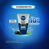 Nivea Men All-In-1 Charcoal Face Wash 100 g - 100 GM