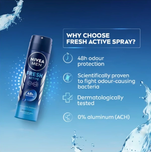 Nivea Men Fresh Active Original Men's Deodorant - 150 ML