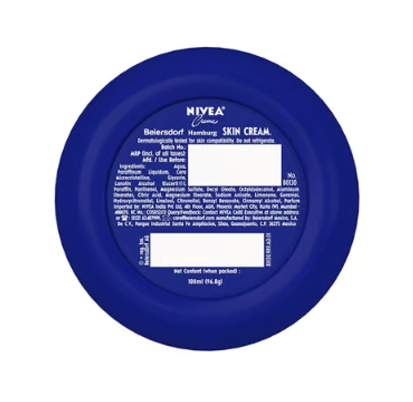 Nivea Blue Moisturizing Cream (100 ml) - 100 ML