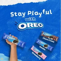 Cadbury Oreo Vanilla Flavour Sandwich Cream Biscuits - 125.25 GM