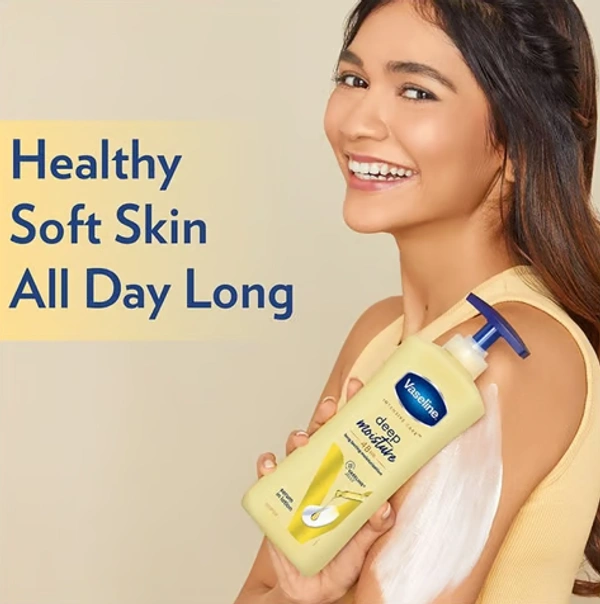 Vaseline Intensive Care Deep Body Lotion (Long Lasting Moisturization For Healthy, Glowing Skin) - 400 ML