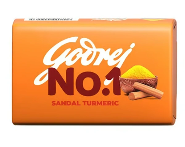 Godrej No.1 Sandal & Turmeric Soap 4 x 150 g - Buy 3 Get 1 Free - 4 x 150 GM