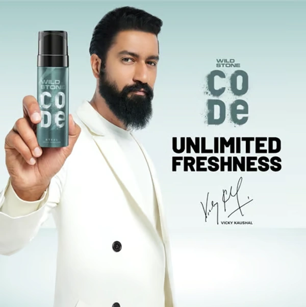 Wild Stone Code Steel Body Perfume - 150 ML