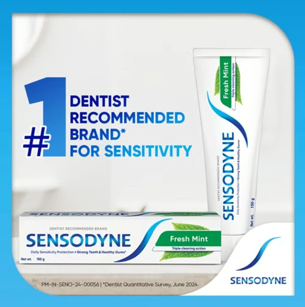 Sensodyne Fresh Mint Sensitive Toothpaste - 150 GM