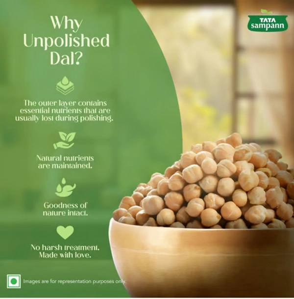 Tata Sampann Unpolished Kabuli Chana - 500 GM