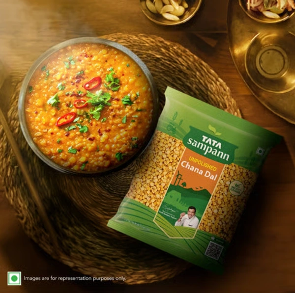 Tata Sampann Unpolished Chana Dal (Cholar Dal) - 500 GM