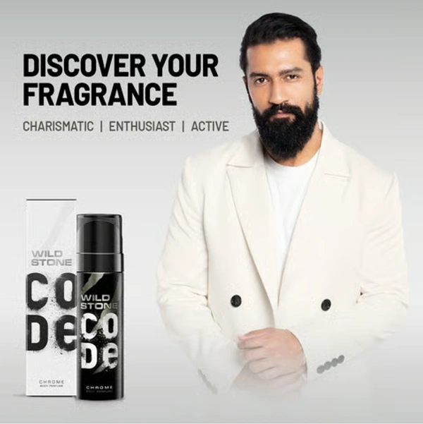 Wild Stone Code Chrome Men's Deodorant - 150 ML