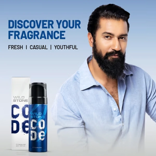 Wild Stone Code Titanium Men's Deodorant - 150 ML