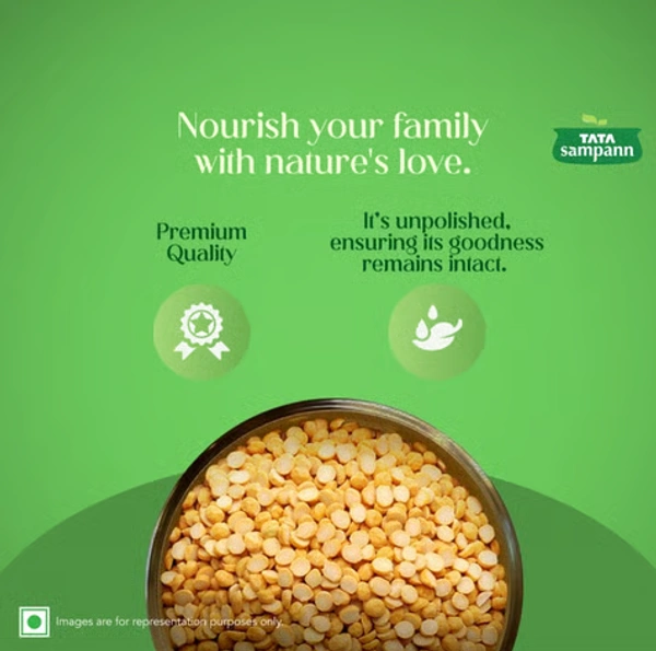 Tata Sampann Unpolished Chana Dal (Cholar Dal) - 500 GM