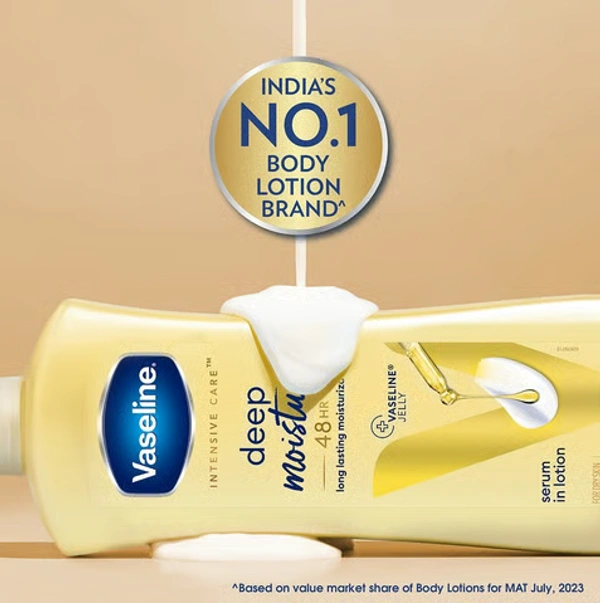 Vaseline Intensive Care Deep Body Lotion (Long Lasting Moisturization For Healthy, Glowing Skin) - 400 ML