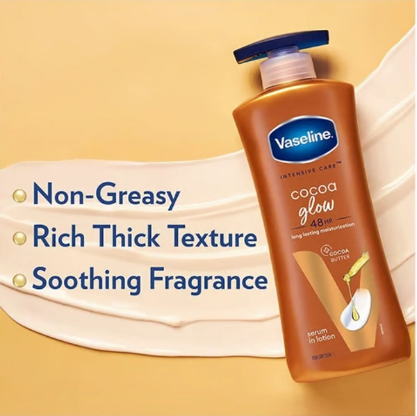 Vaseline Intensive Care Cocoa Glow Body Lotion - 400 ML