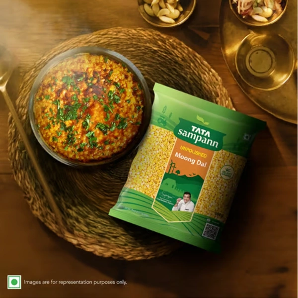 Tata Sampann Unpolished Yellow Moong Dal  - 500 GM