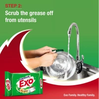 Exo Anti - Bacterial Dishwash Bar (Pack of 3) - 3 x 200 GM