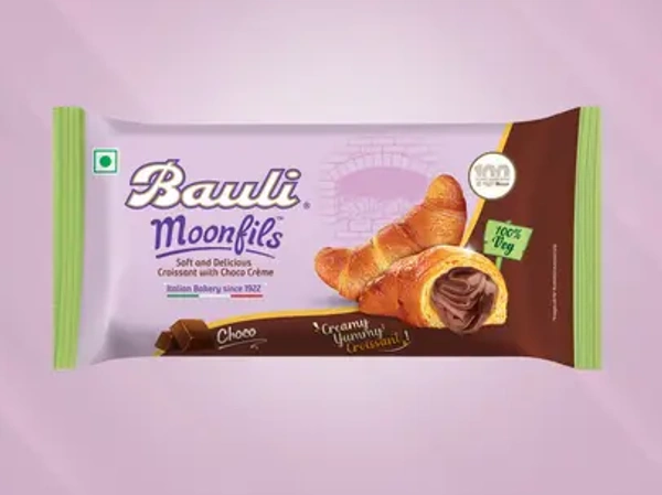 Bauli Moonfils Croissant With Chocolate - 100 GM