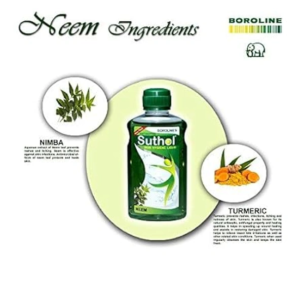 Boroline Suthol Skin Antiseptic Liquid - Neem - 100 ML