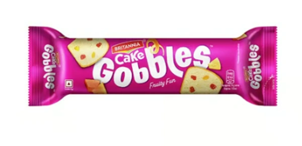 Britannia Fruity Fun Gobbles Cake - 100 GM