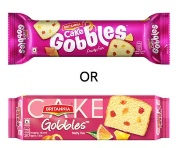 Britannia Fruity Fun Gobbles Cake - 100 GM