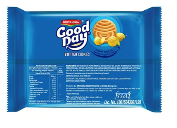 Britannia Good Day Butter Biscuit - 6x66 g Multipack - 6 x 66 GM