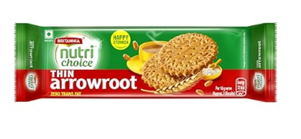 Britannia Nutri Choice Thin Arrowroot Biscuit - 150 GM