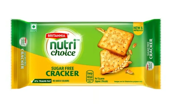 Britannia NutriChoice Sugar Free Cream Cracker - 300 GM