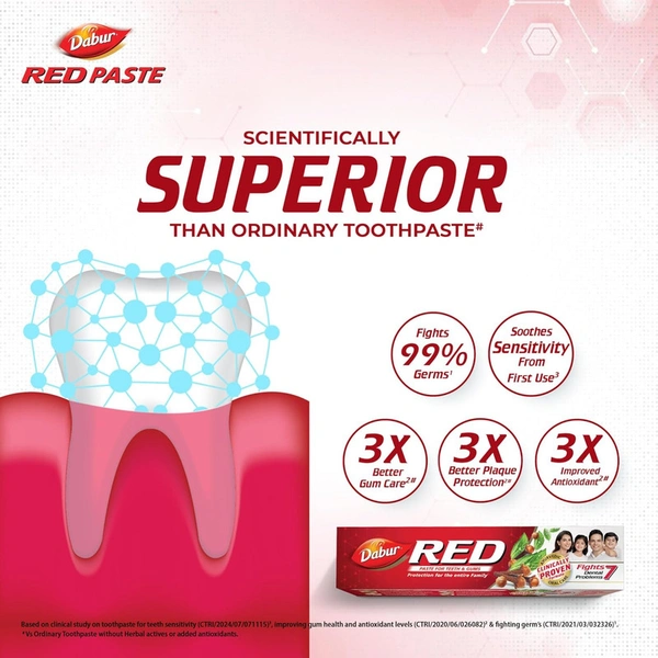 Dabur Red Herbal Toothpaste - 200 GM
