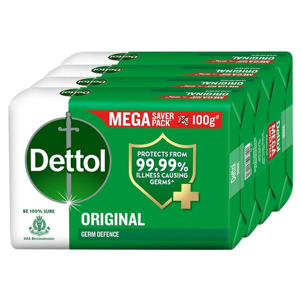 Dettol Original Bathing Soap 5×100 GM - 5×100 GM