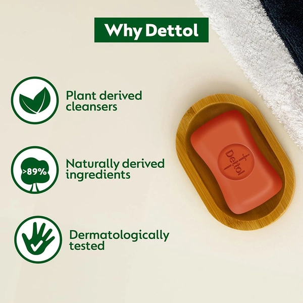 Dettol Original Bathing Soap 5×100 GM - 5×100 GM