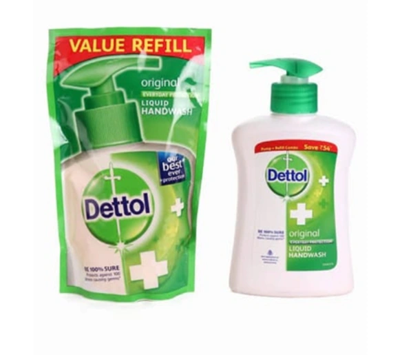 Dettol Original Handwash Pump(Refill Free) - 200 ML