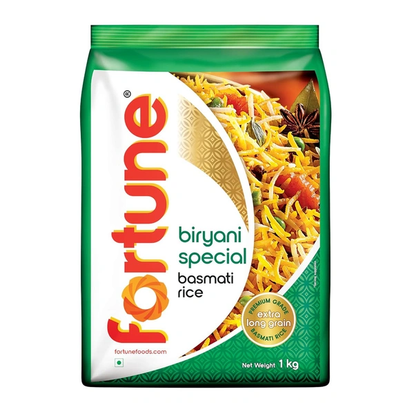 Fortune Biryani Special Extra Long Grain Basmati Rice - 1 KG