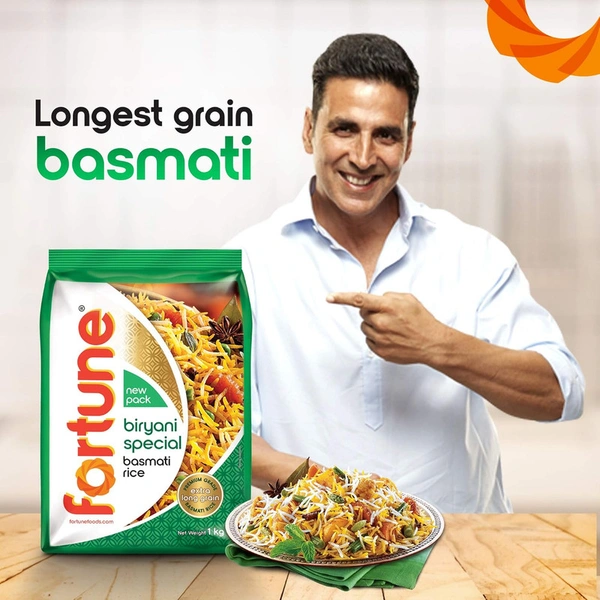Fortune Biryani Special Extra Long Grain Basmati Rice - 1 KG