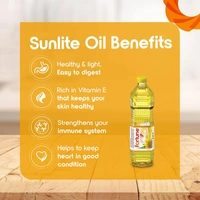 Fortune Refine Sunflower Oil - 1 Lit Bottle - 