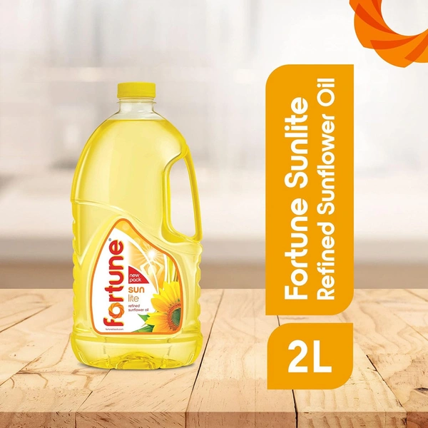 Fortune Refine Sunflower Oil - 2 Lit Jar - 