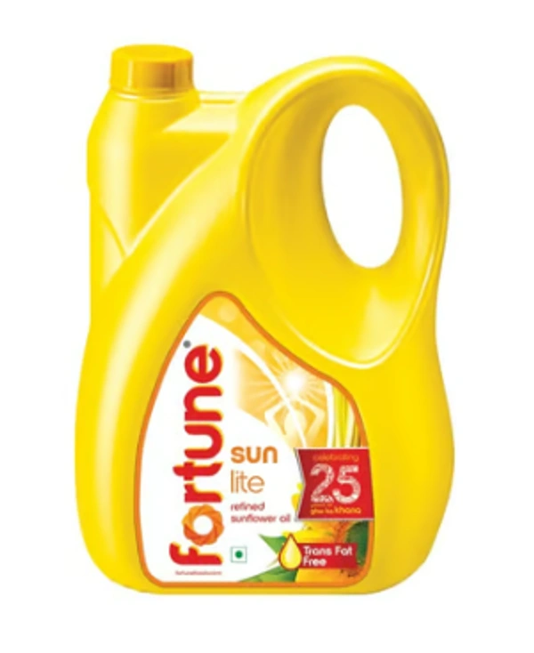 Fortune Refine Sunflower Oil - 5 Lit Jar - 