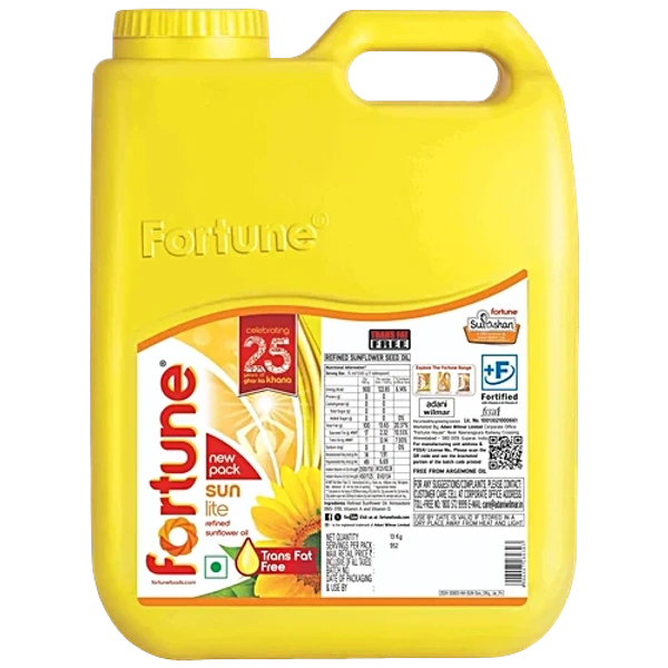 Fortune Refine Sunflower Oil - 13 KG Jar - 