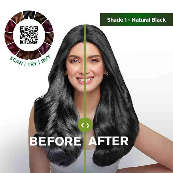 Garnier Color Naturals Hair Colour - BLACK 1 - Big Pack