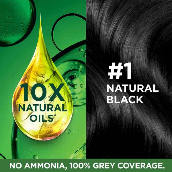 Garnier Color Naturals Hair Colour - BLACK 1 - Pouch Pack