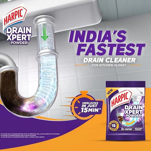Harpic Drain Cleaner Powder - 50 GM