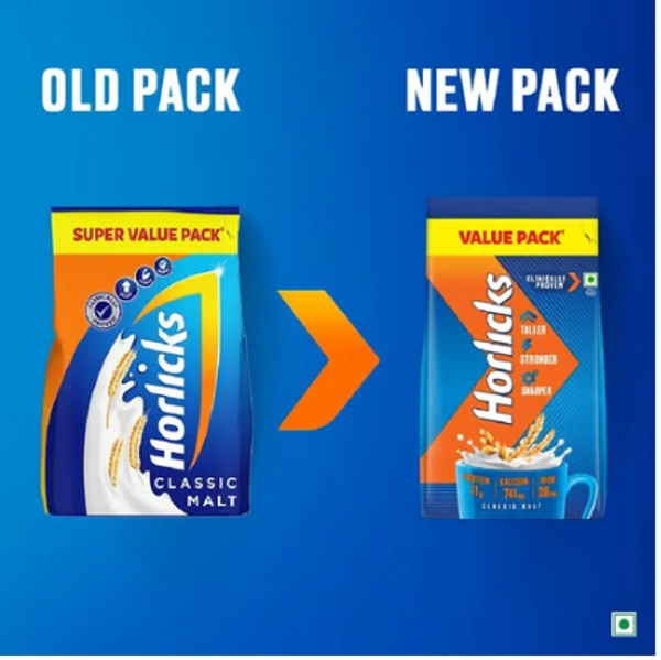 Horlicks Classic Malt Drink Pouch - 450 GM