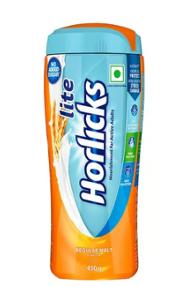 Horlicks Lite Regular Malt Jar - 450 GM