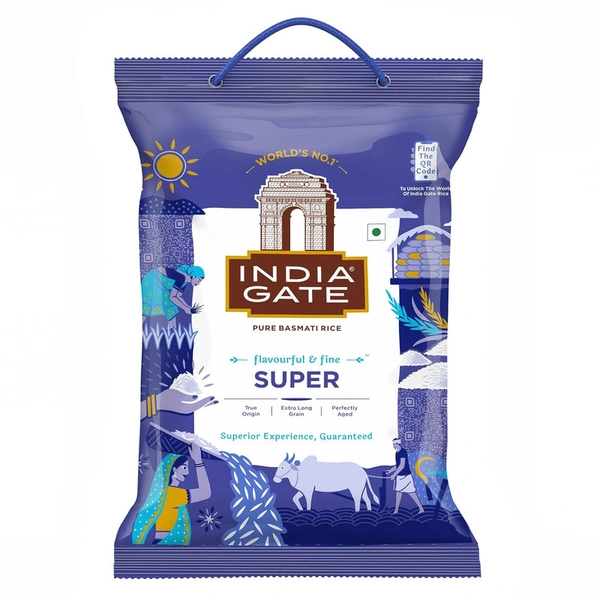 India Gate Super Basmati Rice (200 GM Free) - 1.2 KG
