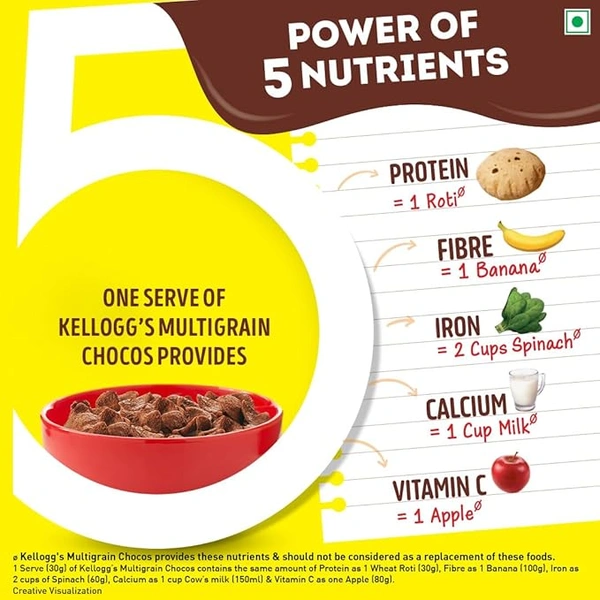 Kellogg's Multigrain Chocos More Chocolatey, No-Maida - 385 GM
