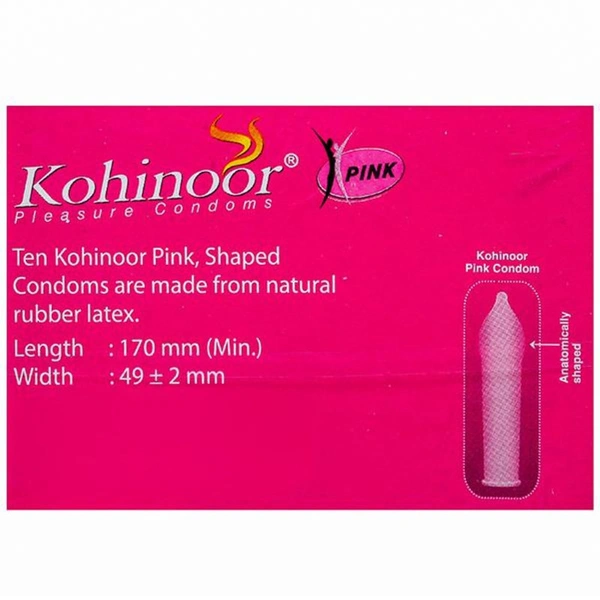 Kohinoor Condom - Pink - 3'S