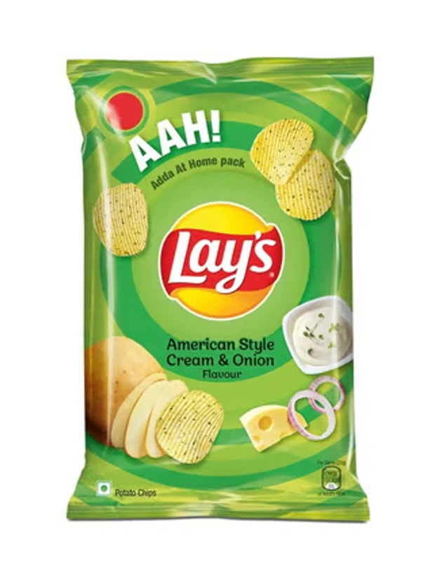 Pepsico Lay's American Style Cream & Onion Potato Chips - 48 GM