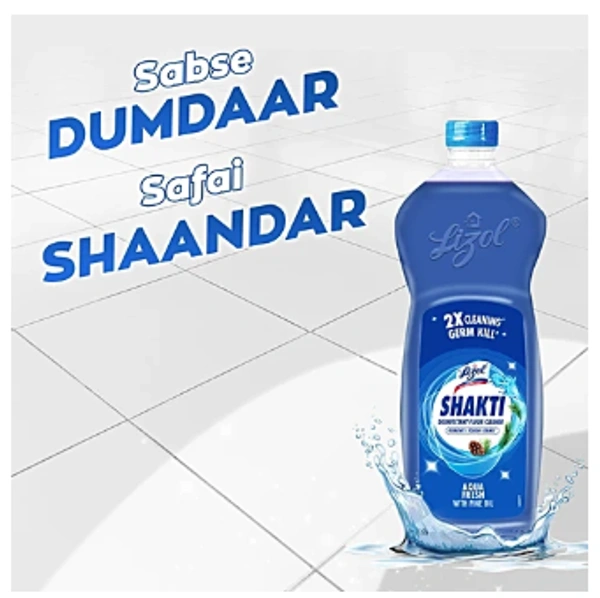 Lizol Shakti Floor Cleaner - AQUA - 450 ML